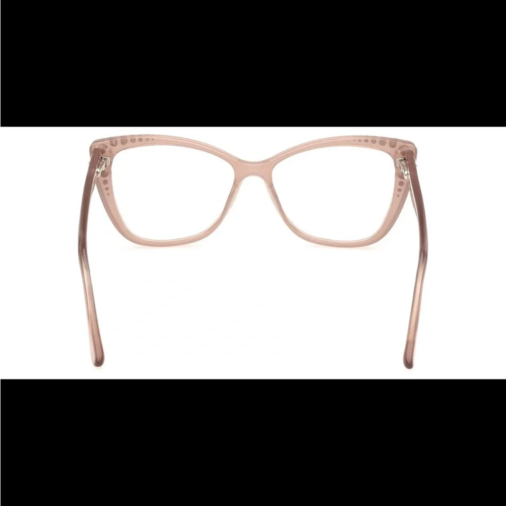Marciano/Guess GM50001 059 Beige Plastic CatEye Eyeglasses Frame 56-16-145 NEW
